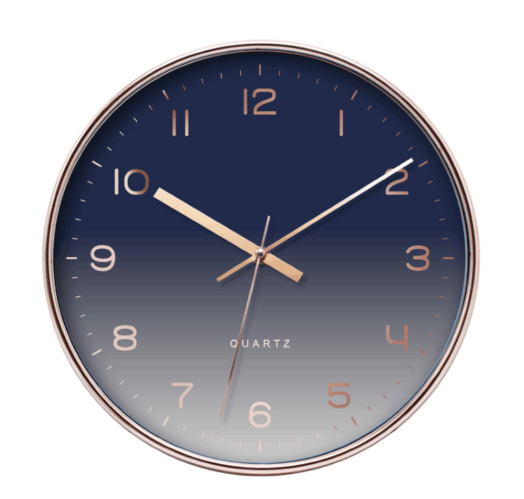 Grape Purple Creative Plastic Wall Clock for Living Room