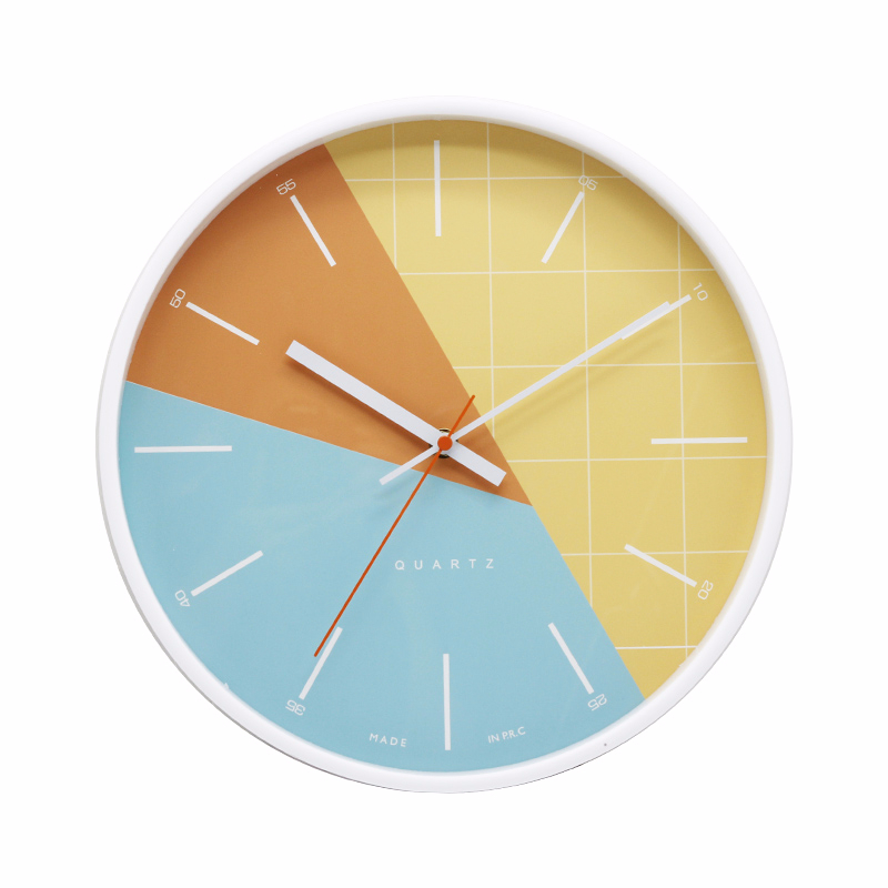 12 inch Ins design custom design home wall decorative plastic wall clock