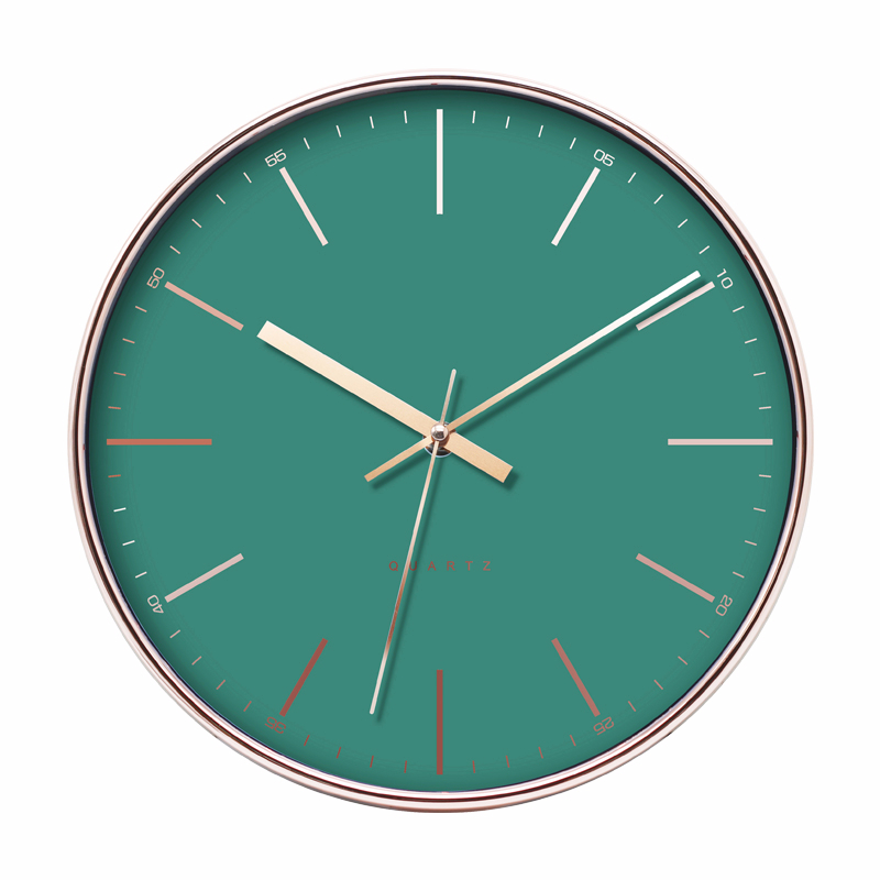 12inch Green Home Decoration Cheap Plastic Wall Clocks