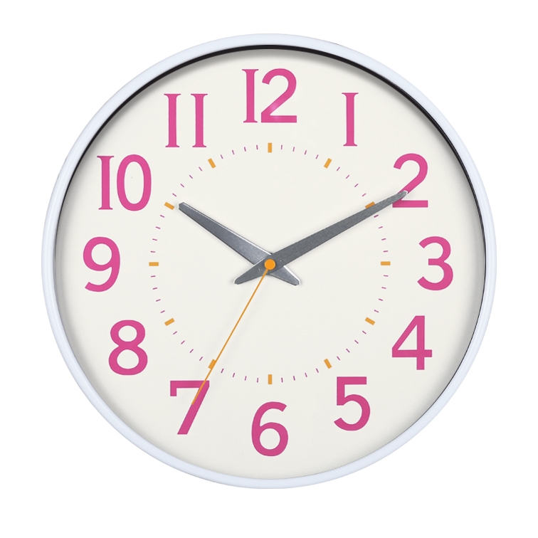 12 inch high quality plastic wall clock for home decorative