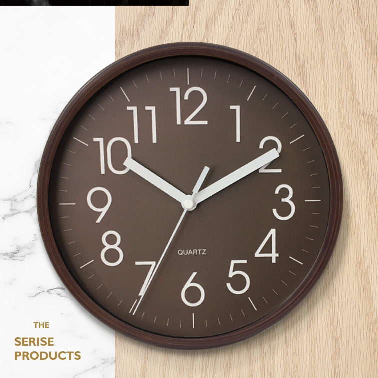 Hot Sell 8 Inch Home Decoration Minimum Cost Brief Style Plastic Wall Clock