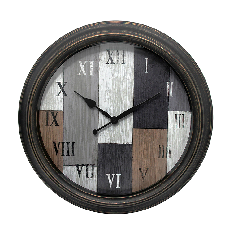 Large American Vintage Antique Decoration Plastic Wall Clock