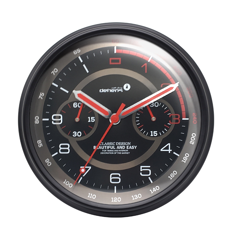 Dheng 13 inch Moto Sport Wrist Watch Wall Clock with Decoration Small Dial