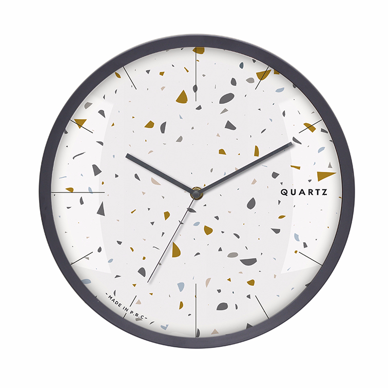 13 inch Waterstone design plastic clock customized for home decoration