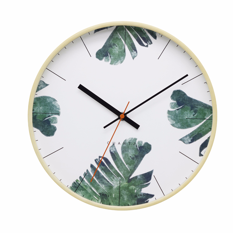 Wholesale Pure and fresh style plastic wall clock for decoration