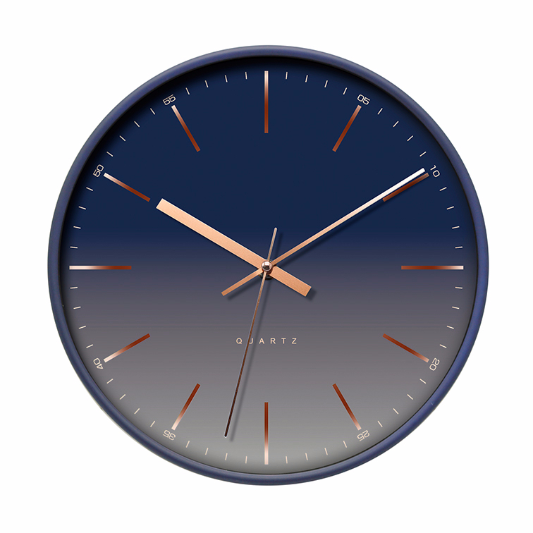 Brief design round promotion plastic clock custom made wall clock for household