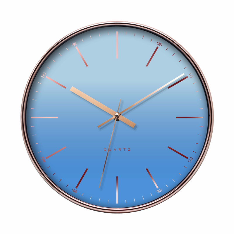 Hot sell graduate color plastic wall clock for home decorative