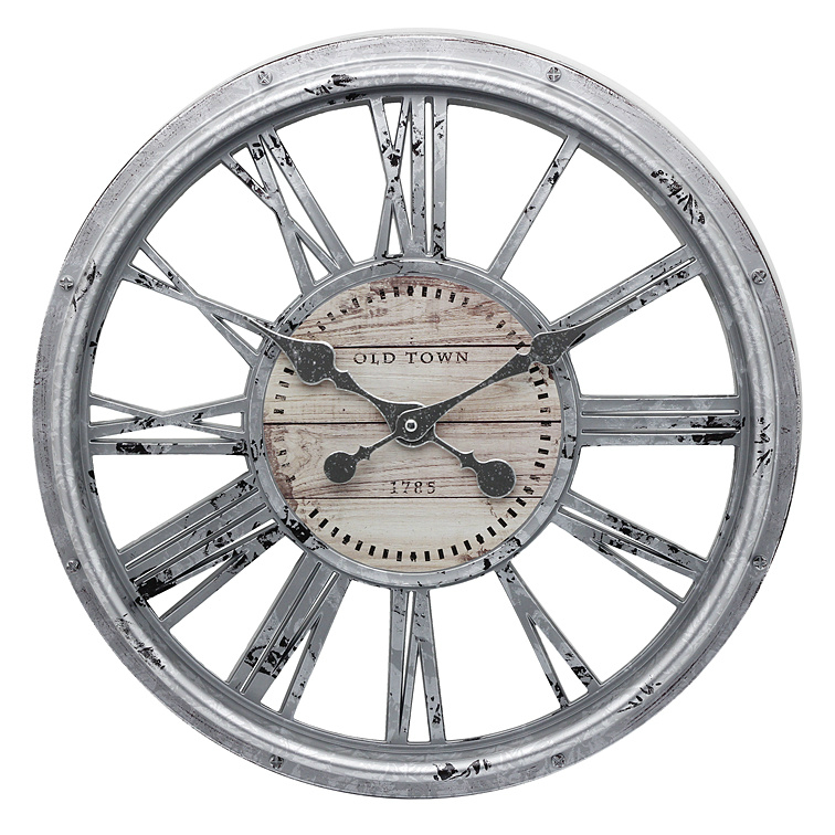 Wholesale Antique Decorative Round Vintage plastic Wall Clock