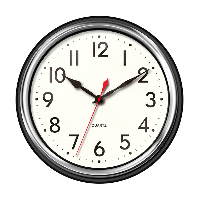 14 inch Antique metal hands plastic wall clock