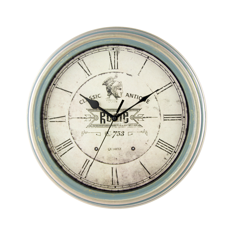 12 inch simple design plastic antique wall clock