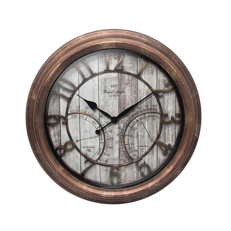 American stype Big size antique cheap plastic wall clock