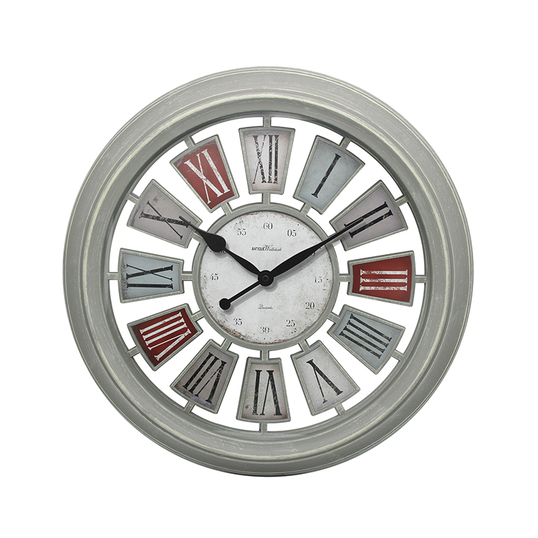 DEHENG 20 inch big size antique decorative plastic wall clock