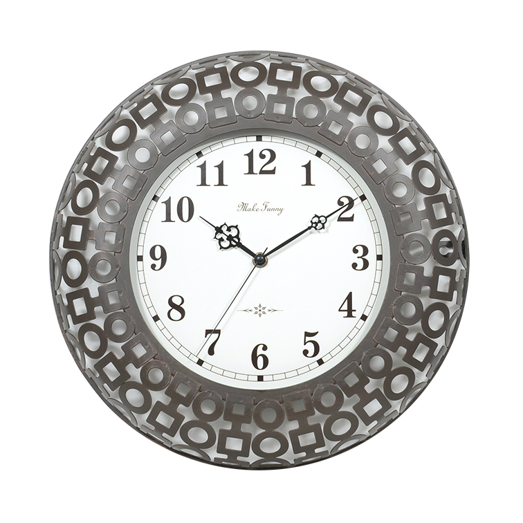 14 inch antique iron wall clock garden clock
