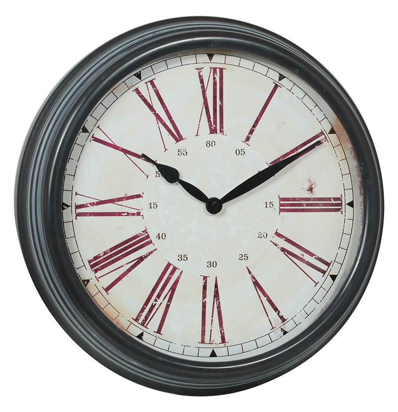 DEHENG 15 inch metal antique decorative wall clock
