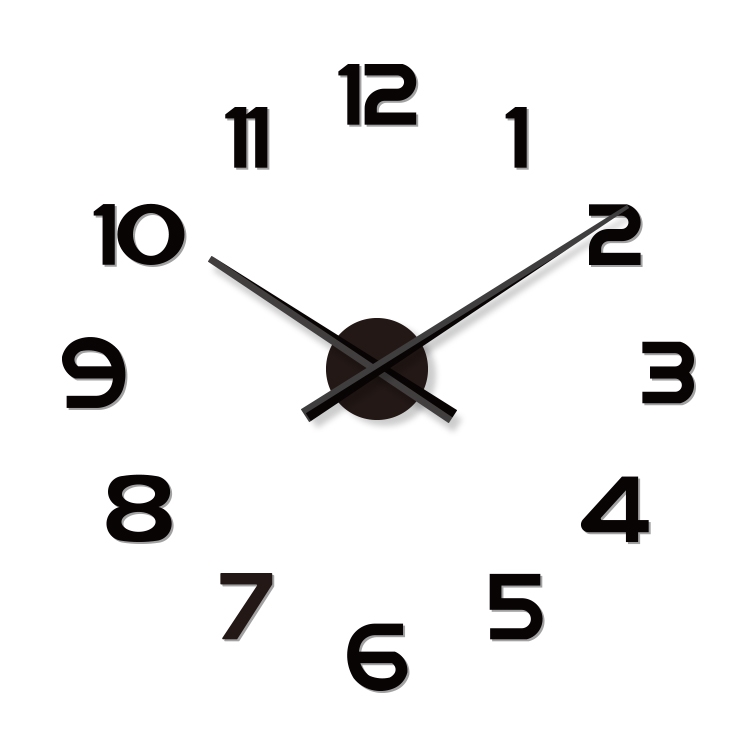 3D DIY gift wall clock for home decoration