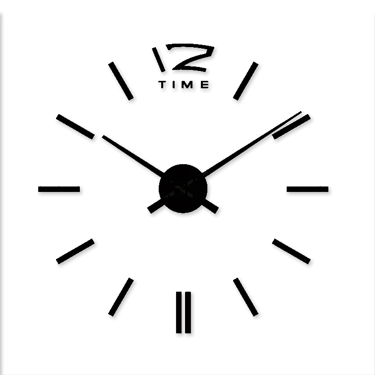 DEHENG Home Decorative Gift Clock 3D DIY Wall Clock