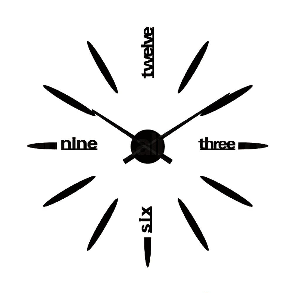 3D DIY Wall Clock for Home Decoration