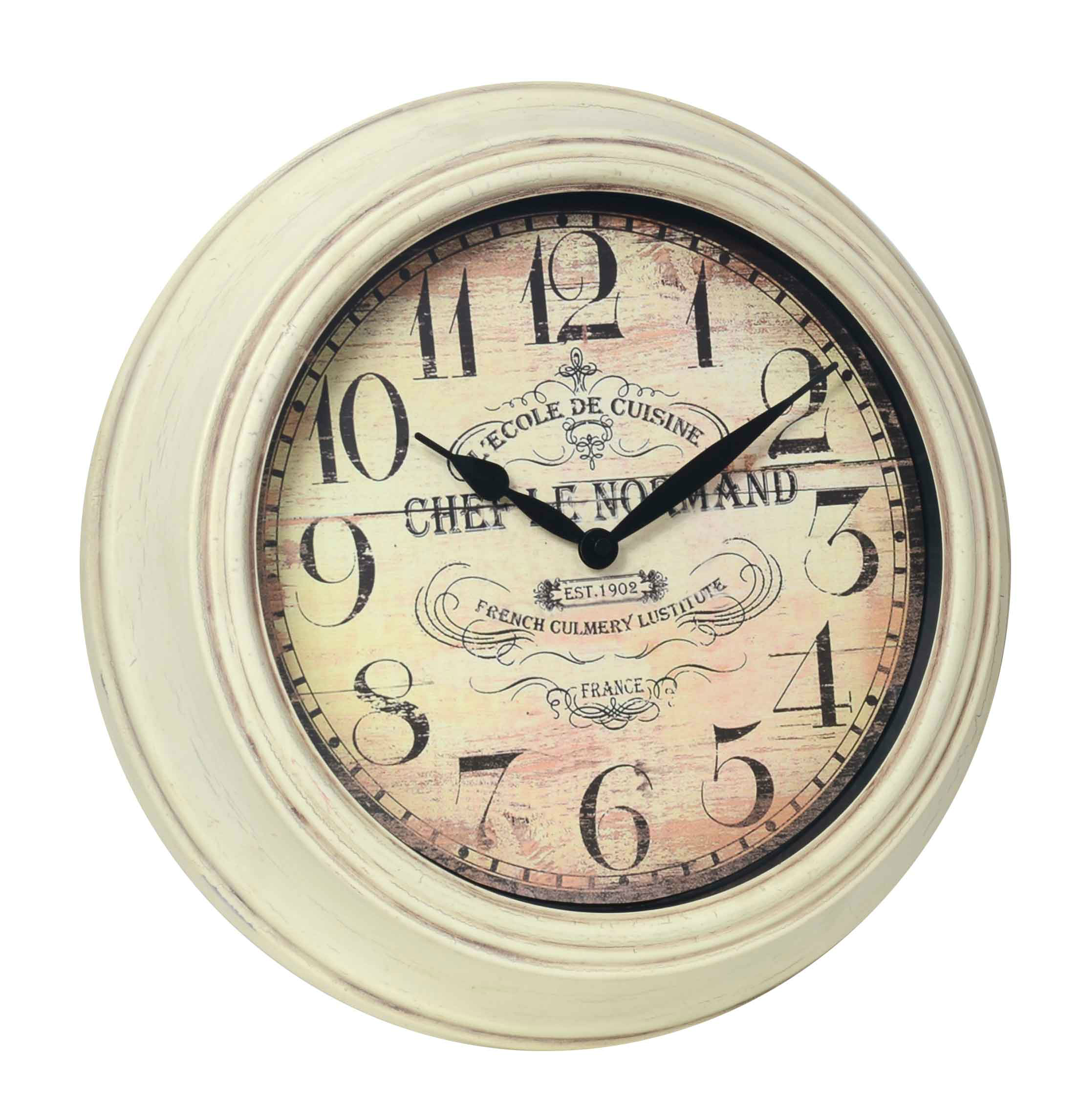 DEHENG 16 inch Brass Wall Clock Antique Coffee Shop Wall Clock