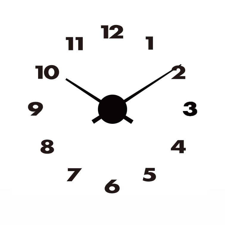 New 3D digital DIY wall clock gift clock