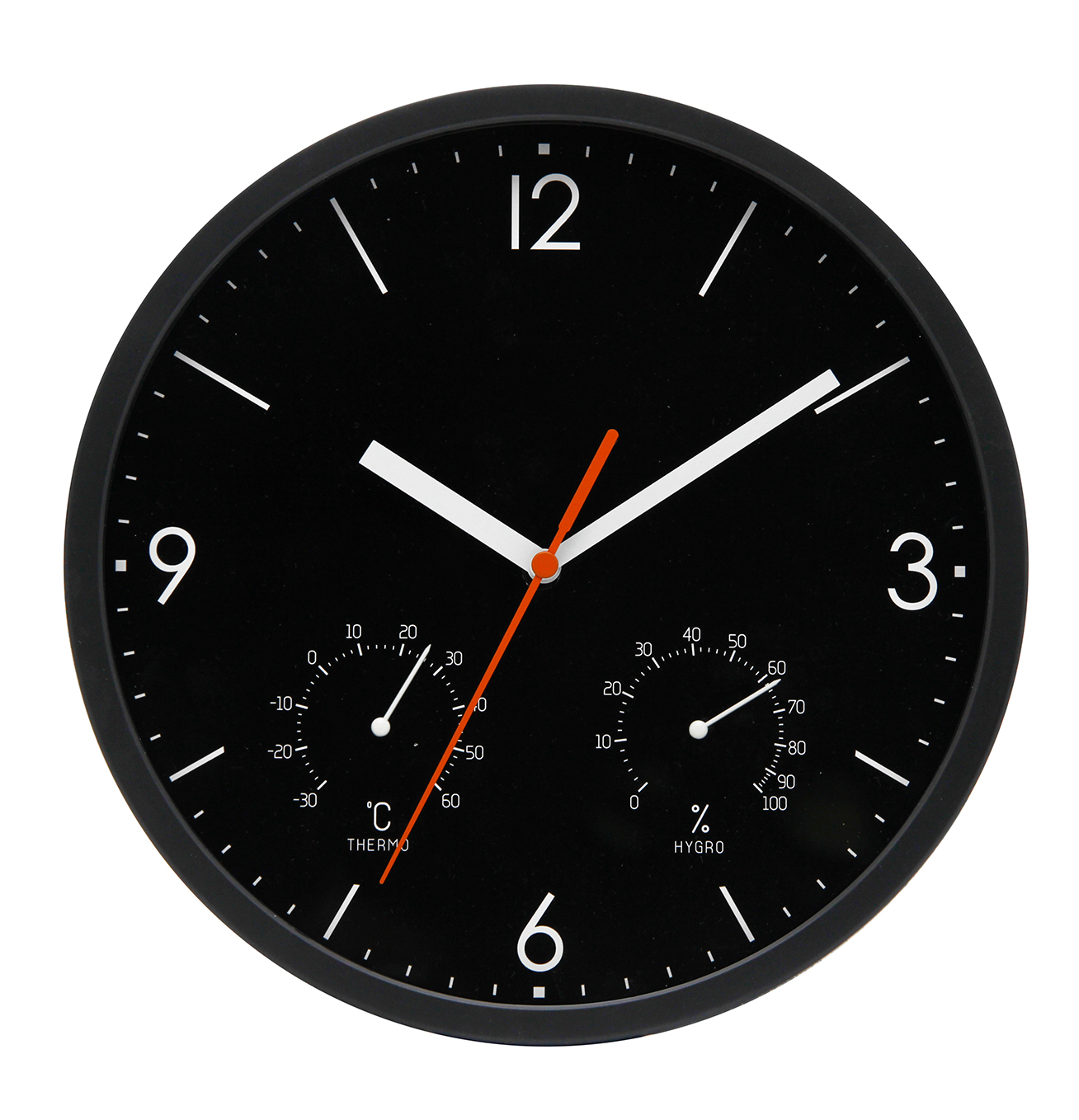 Modern Simple Style New Design Black Round Wall Clock