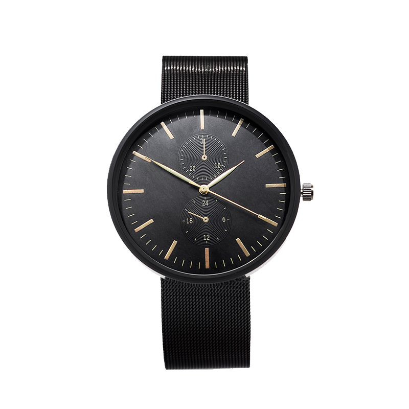 OEM ODM Private Label Watches Men Wrist Quartz Solid Stainless Steel Watch Bands Men's Watch