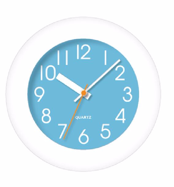 Factory Customized 7 Color Changing Plastic Wall Clock 10 inch Home Clock