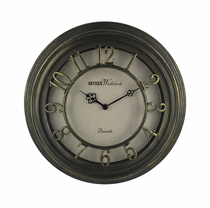 Fashion Vintage Made Old Black Frame Big Digital Wall Clock