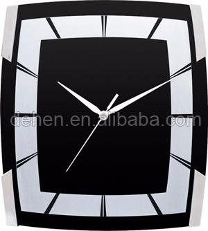 DEHENG 12 inch Modern Decorative Square Wall Clock