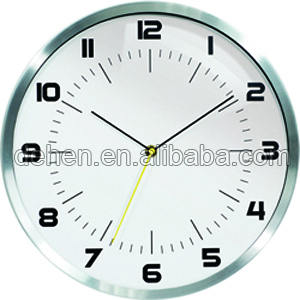 Best OEM 13 inch Silver Silent Movement Clock Home Decor Wall Clock Interior Decoration Clock