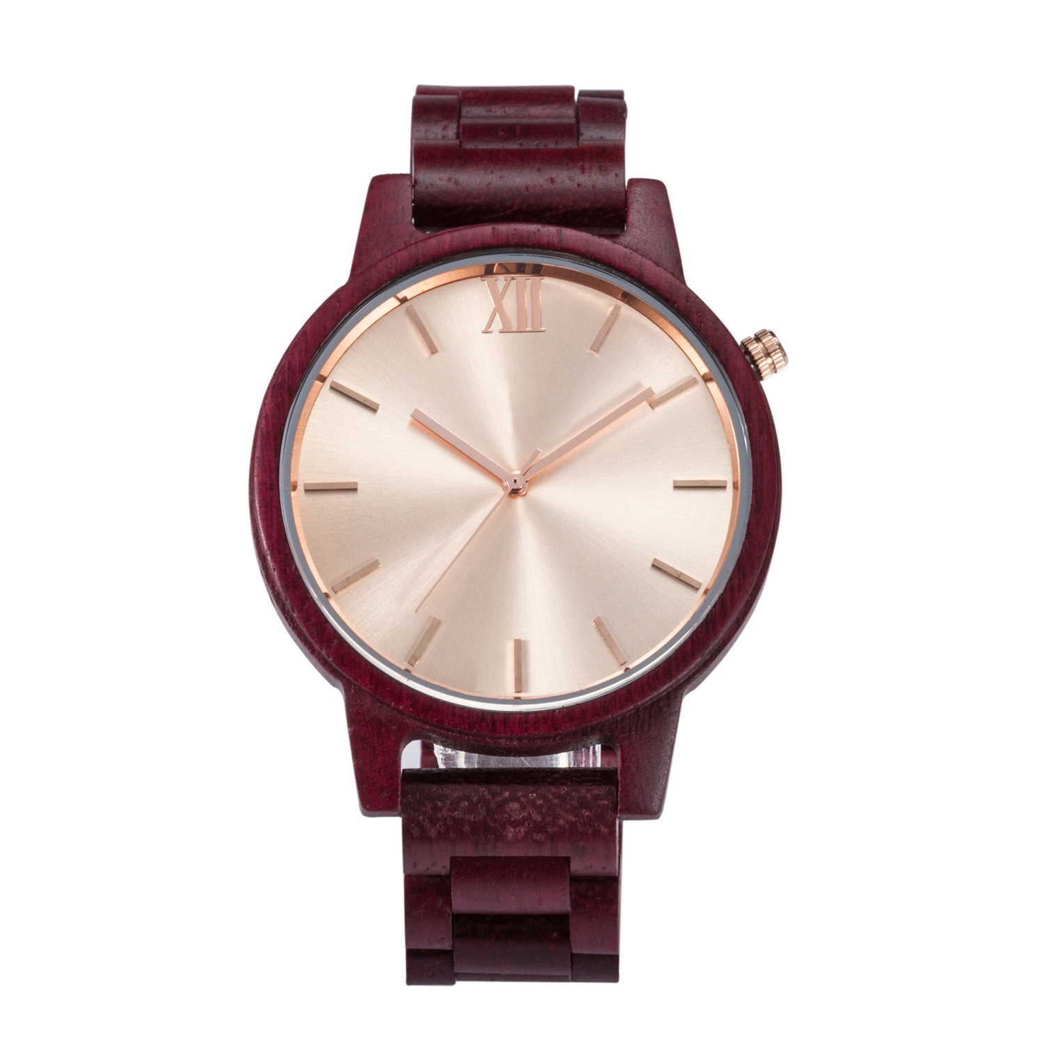 Hot Selling Fashion Simple Wine Red Watch for Men and Women