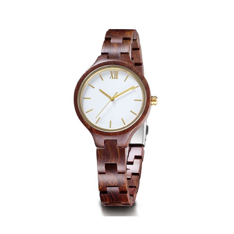 Hot Selling Watches Made in China Wooden Strap with Stainless Steel Oem Skeleton Watches for Men and Women