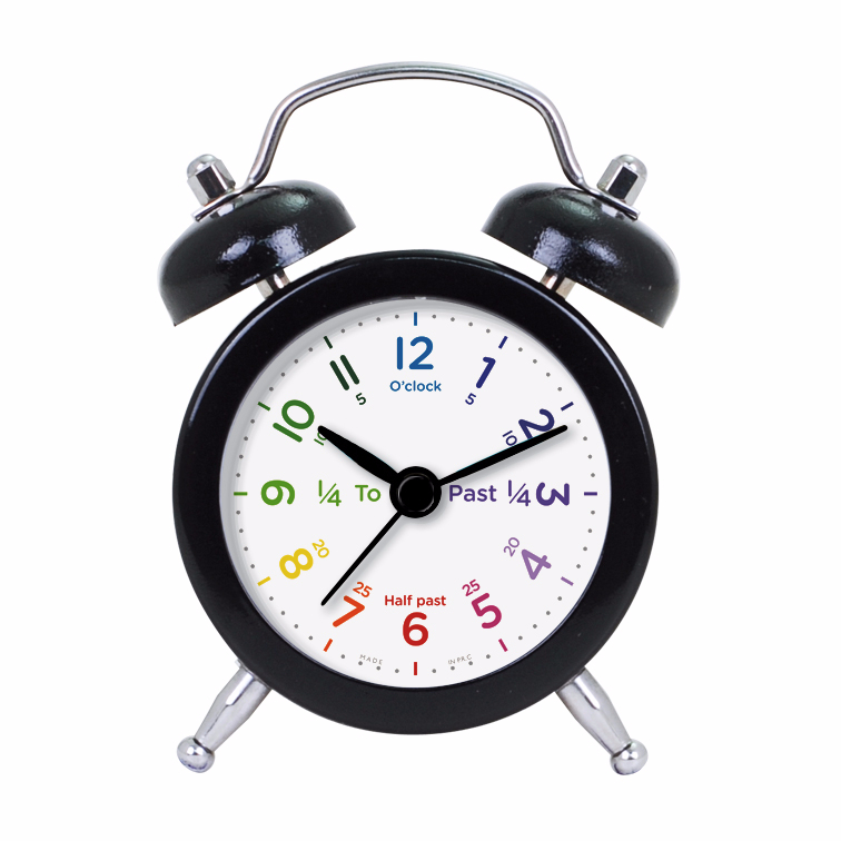 Pretty Cute Learning Time Clock Face Design Alarm Clock