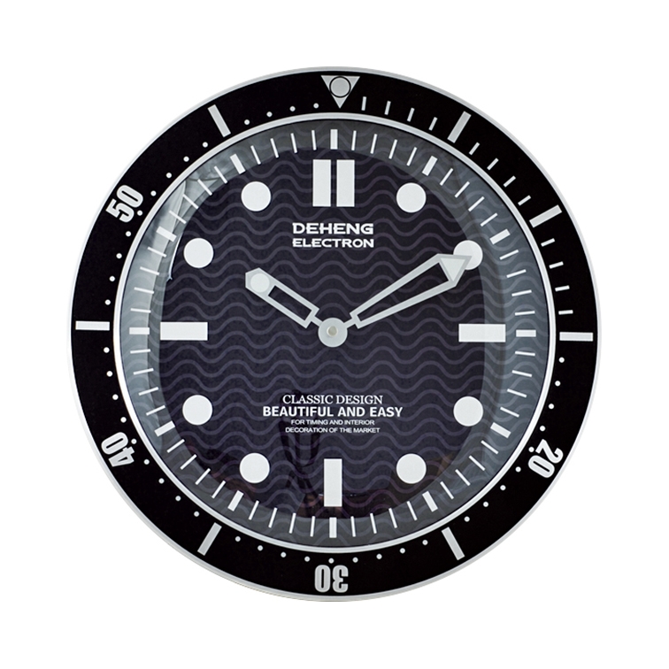 metal aluminum watch clock creative fashion style wall clock for home decoration
