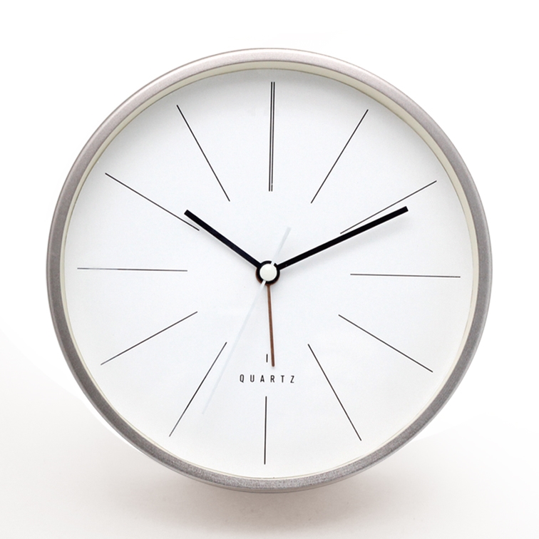 6 inch Silver Color Desk Table Clocks Kids Clock Alarm Table with Holder
